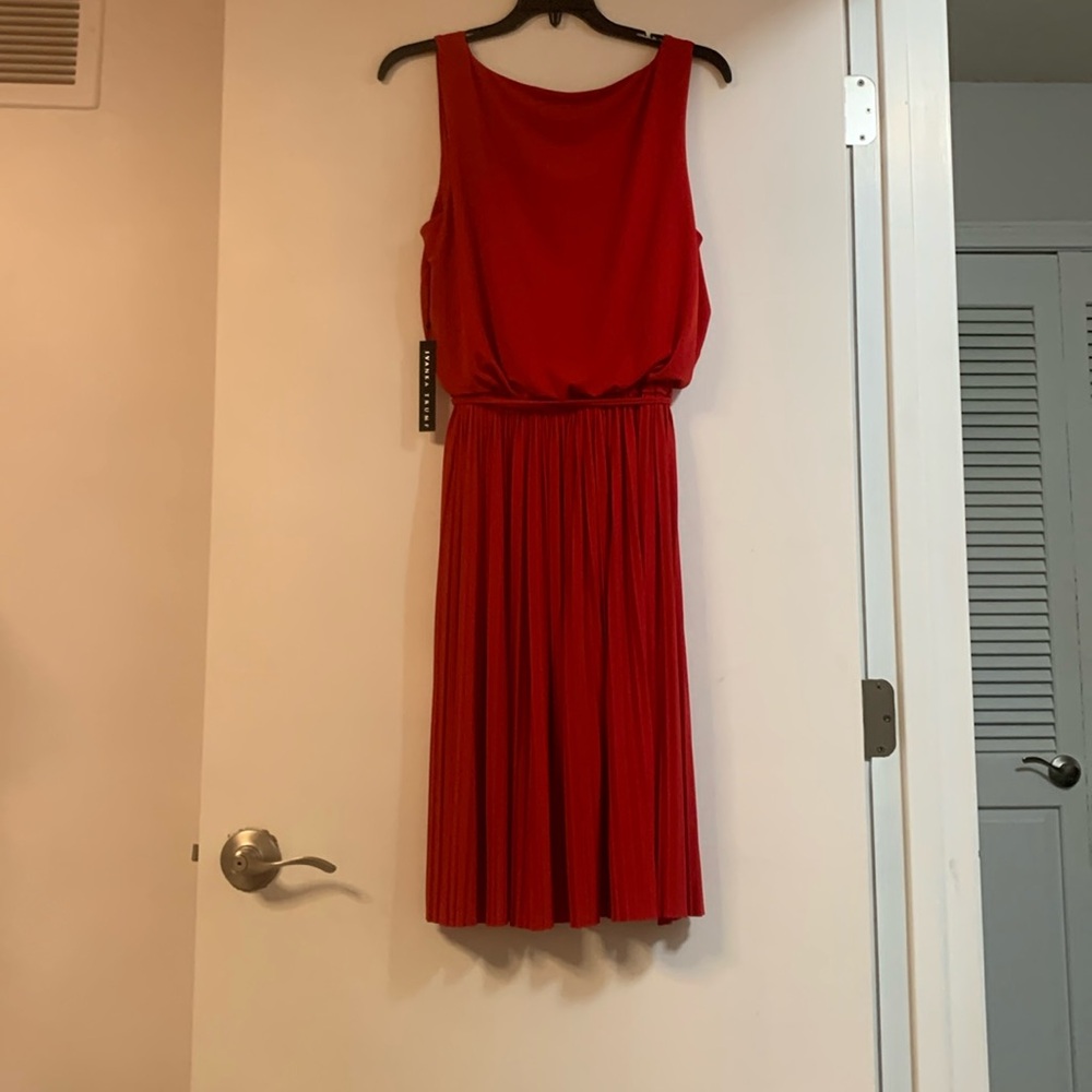 Size 10 IVANKA TRUMP Red Holiday Dress New With Tags